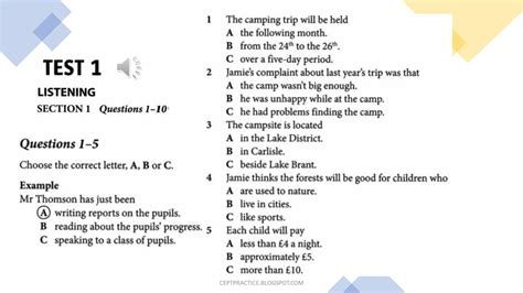 IELTS Practice Test.